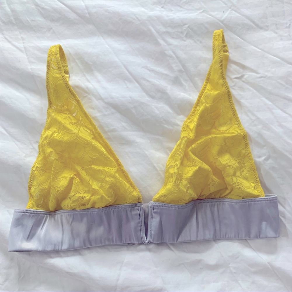 Free People Daisy V Wire Lace Bralette